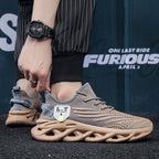Virale TikTok Herren-Sportschuhe zum Laufen und Schnüren 2024 Trendy Casual Twist Sole Ultraleichte strukturierte Sneakers Bequeme Schuhe | 2206 