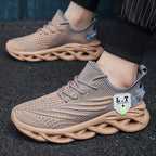 Virale TikTok Herren-Sportschuhe zum Laufen und Schnüren 2024 Trendy Casual Twist Sole Ultraleichte strukturierte Sneakers Bequeme Schuhe | 2206 