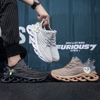 Virale TikTok Herren-Sportschuhe zum Laufen und Schnüren 2024 Trendy Casual Twist Sole Ultraleichte strukturierte Sneakers Bequeme Schuhe | 2206 