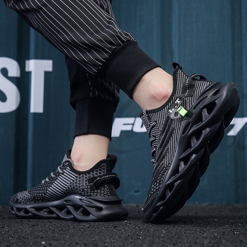 Virale TikTok Herren-Sportschuhe zum Laufen und Schnüren 2024 Trendy Casual Twist Sole Ultraleichte strukturierte Sneakers Bequeme Schuhe | 2206 
