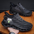 Virale TikTok Herren-Sportschuhe zum Laufen und Schnüren 2024 Trendy Casual Twist Sole Ultraleichte strukturierte Sneakers Bequeme Schuhe | 2206 