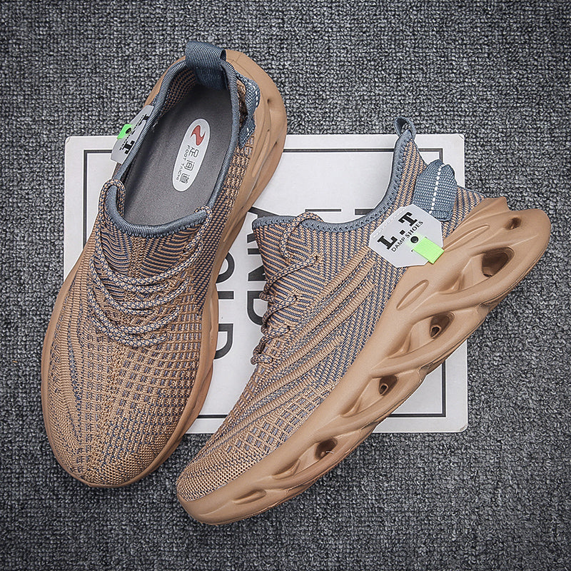 Virale TikTok Herren-Sportschuhe zum Laufen und Schnüren 2024 Trendy Casual Twist Sole Ultraleichte strukturierte Sneakers Bequeme Schuhe | 2206 