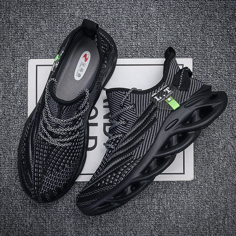 Virale TikTok Herren-Sportschuhe zum Laufen und Schnüren 2024 Trendy Casual Twist Sole Ultraleichte strukturierte Sneakers Bequeme Schuhe | 2206 