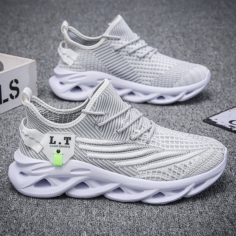 Virale TikTok Herren-Sportschuhe zum Laufen und Schnüren 2024 Trendy Casual Twist Sole Ultraleichte strukturierte Sneakers Bequeme Schuhe | 2206 