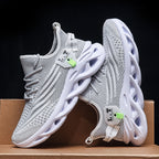 Virale TikTok Herren-Sportschuhe zum Laufen und Schnüren 2024 Trendy Casual Twist Sole Ultraleichte strukturierte Sneakers Bequeme Schuhe | 2206 