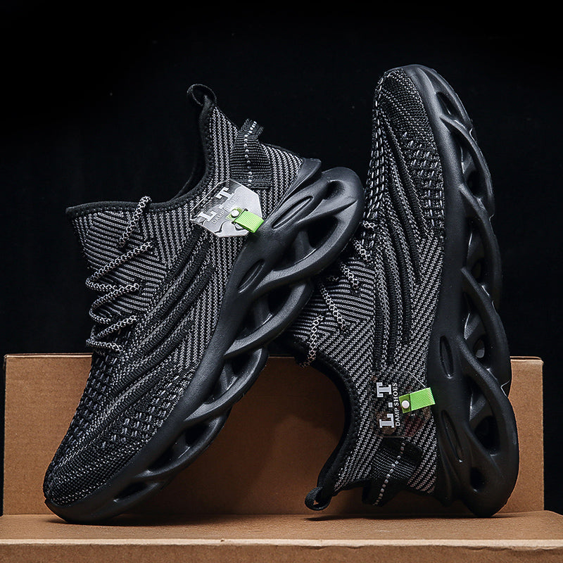 Virale TikTok Herren-Sportschuhe zum Laufen und Schnüren 2024 Trendy Casual Twist Sole Ultraleichte strukturierte Sneakers Bequeme Schuhe | 2206 
