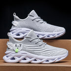 Virale TikTok Herren-Sportschuhe zum Laufen und Schnüren 2024 Trendy Casual Twist Sole Ultraleichte strukturierte Sneakers Bequeme Schuhe | 2206 