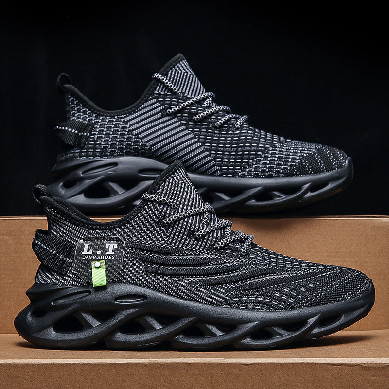 Virale TikTok Herren-Sportschuhe zum Laufen und Schnüren 2024 Trendy Casual Twist Sole Ultraleichte strukturierte Sneakers Bequeme Schuhe | 2206 