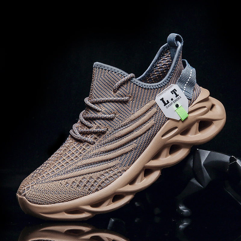 Virale TikTok Herren-Sportschuhe zum Laufen und Schnüren 2024 Trendy Casual Twist Sole Ultraleichte strukturierte Sneakers Bequeme Schuhe | 2206 