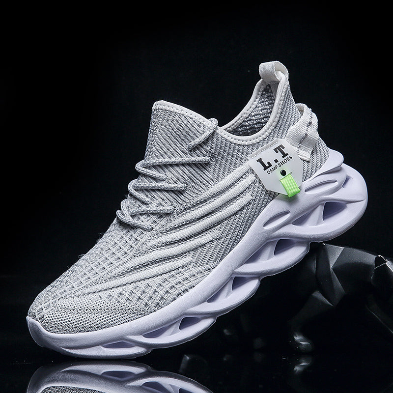 Virale TikTok Herren-Sportschuhe zum Laufen und Schnüren 2024 Trendy Casual Twist Sole Ultraleichte strukturierte Sneakers Bequeme Schuhe | 2206 