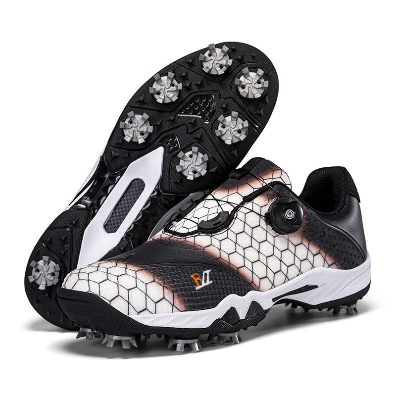 Unisex Professional Golf Shoes Spikeless Rotational Cleat Design Breathable & Stable Golf Sneakers | GX-006