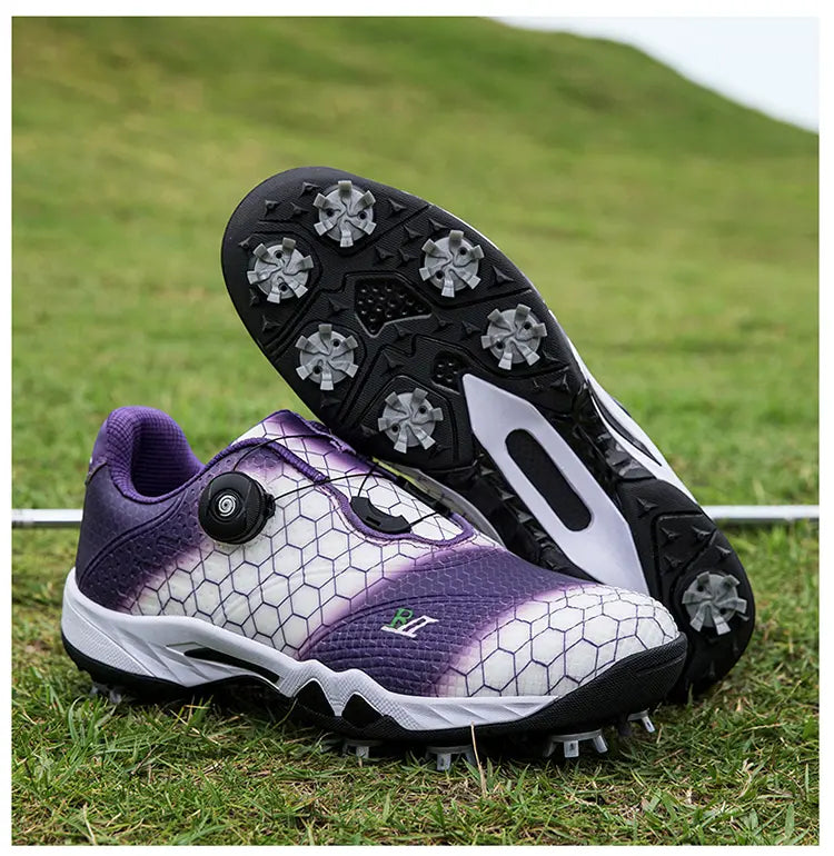 Unisex Professional Golf Shoes Spikeless Rotational Cleat Design Breathable & Stable Golf Sneakers | GX-006