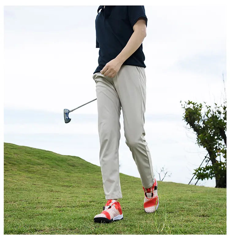 Unisex Professional Golf Shoes Spikeless Rotational Cleat Design Breathable & Stable Golf Sneakers | GX-006