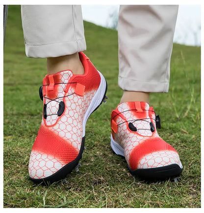 Unisex Professional Golf Shoes Spikeless Rotational Cleat Design Breathable & Stable Golf Sneakers | GX-006