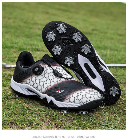 Unisex Professional Golf Shoes Spikeless Rotational Cleat Design Breathable & Stable Golf Sneakers | GX-006