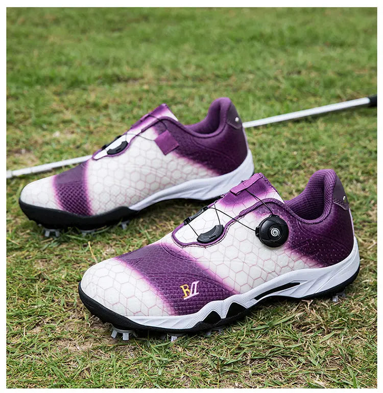 Unisex Professional Golf Shoes Spikeless Rotational Cleat Design Breathable & Stable Golf Sneakers | GX-006
