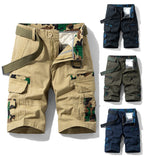 Herren-Schaumstoff-Shorts, elastischer Bund, Baumwolle, leicht, schnelltrocknend, Wander- und Arbeitsshorts | 1701 