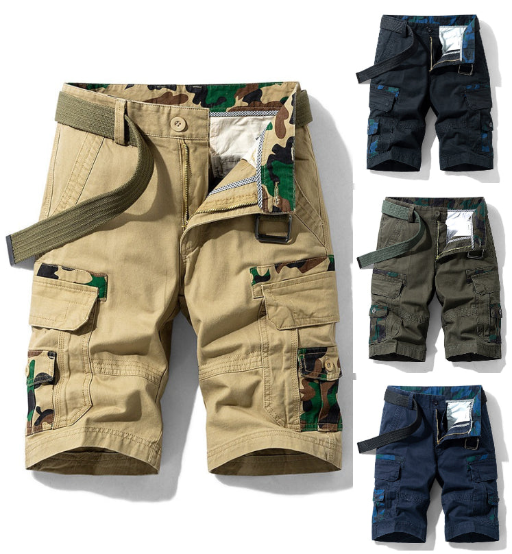 Herren-Schaumstoff-Shorts, elastischer Bund, Baumwolle, leicht, schnelltrocknend, Wander- und Arbeitsshorts | 1701 