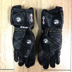 Furygan AFS10 Leather Motorcycle Gloves | Carbon Fiber Racing Gauntlets with Knuckle Protection & Ventilation for Sport Riding | JC001