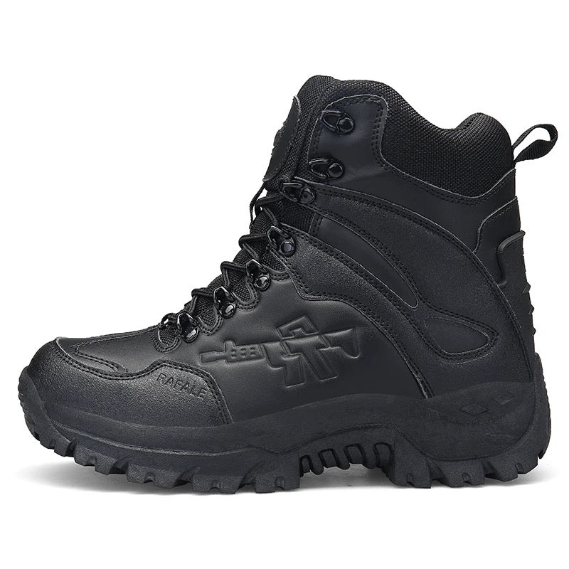 Hohe Mil-Com-Stiefel mit seitlichem Reißverschluss | Armee-Sicherheitsschuhe | A09