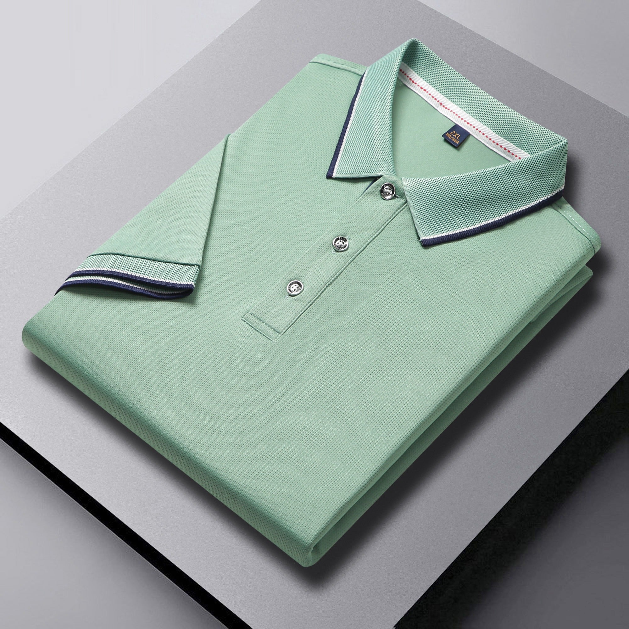 Herren-Golf-Poloshirt mit kurzen Ärmeln und Revers, schnelltrocknend und mit gesticktem Design | SG2316 
