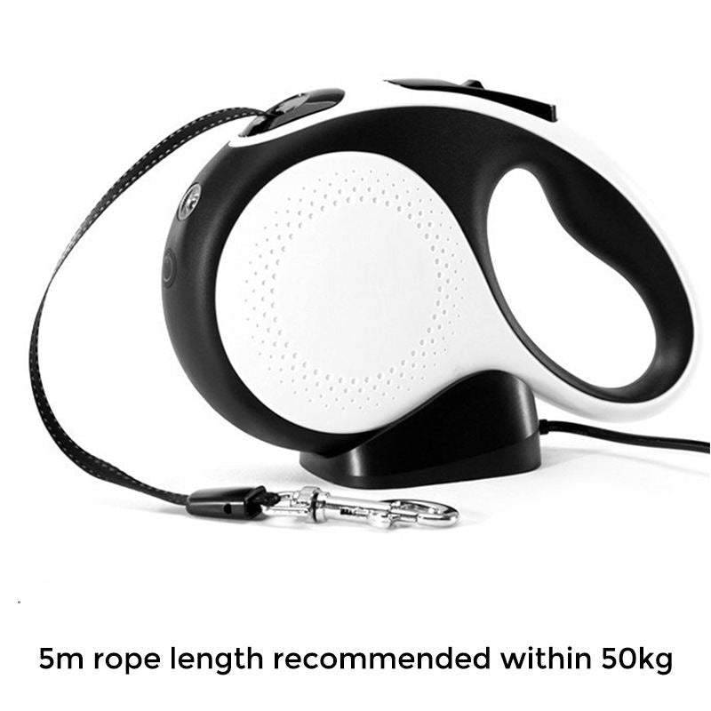 Dog Leash Pet Supplies Luxury Retractable Anti-Slip Dog Pet Walking Training Leash with LED Light | DL-058