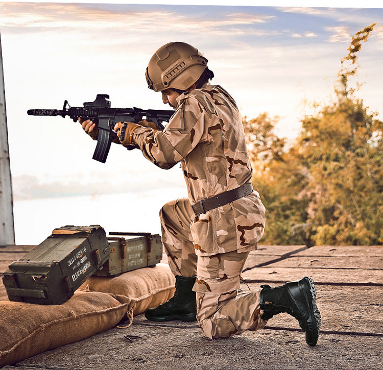 Men's Military Tactical Boots | Outdoor Combat Desert Boots | Slip-Resistant Hiking Work Boots | 31006