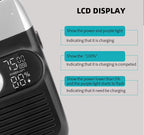 PRITECH 2-in-1 Elektrischer Haarschneider LCD-Display USB wiederaufladbar Wasserdichter Glatzenrasierer für Männer | RSM-1699 