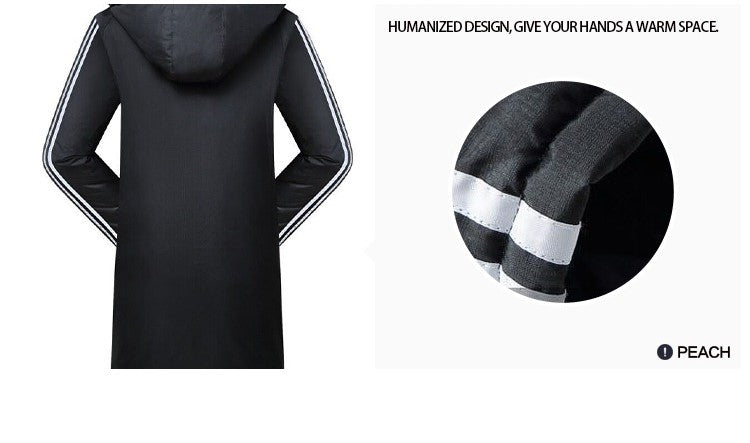 Hochwertiges Fußball-Wintertrikot, Bubble-Training, Sport, wasserdichter Mantel, mittellange Pufferjacke | A999 