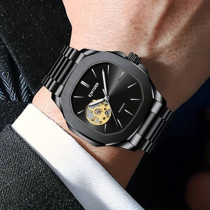 Orologi da uomo automatici meccanici di alta marca di lusso impermeabile in acciaio inossidabile | J112 