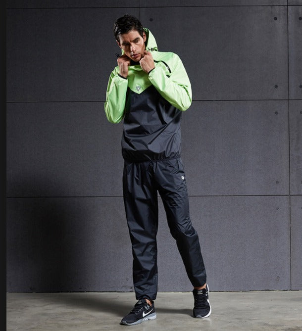 Hochwertiger Saunaanzug für Herren, Saunajacke, Hose, Trainingsanzüge fürs Fitnessstudio | TC2882 