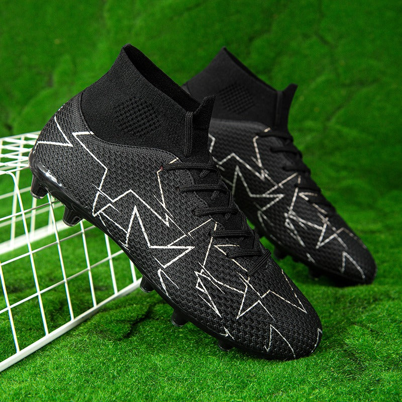 Breathable High Top Football Shoes Long Nails Football Training "Ronaldo Cleats" | 23152