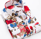 Hochwertiges, langärmliges Business-Hemd mit Button-Down-Karomuster aus Polyester | CY116 