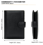 Antimagnetische RFID-blockierende Echtleder-Geldbörse für Herren, schmales Kartenetui und Geldbörse | 1131 