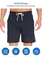 Schnelltrocknende Sommer-Strandshorts für Herren, mit Milchseide gefütterte Badehose für Männer | 265SCTK 