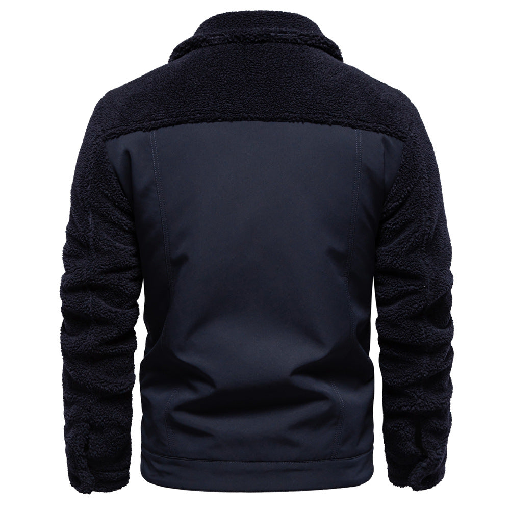 Men's Heavyweight Lined Zip Up Outerwear Jackets Warm Winter Coats for Men | JK815