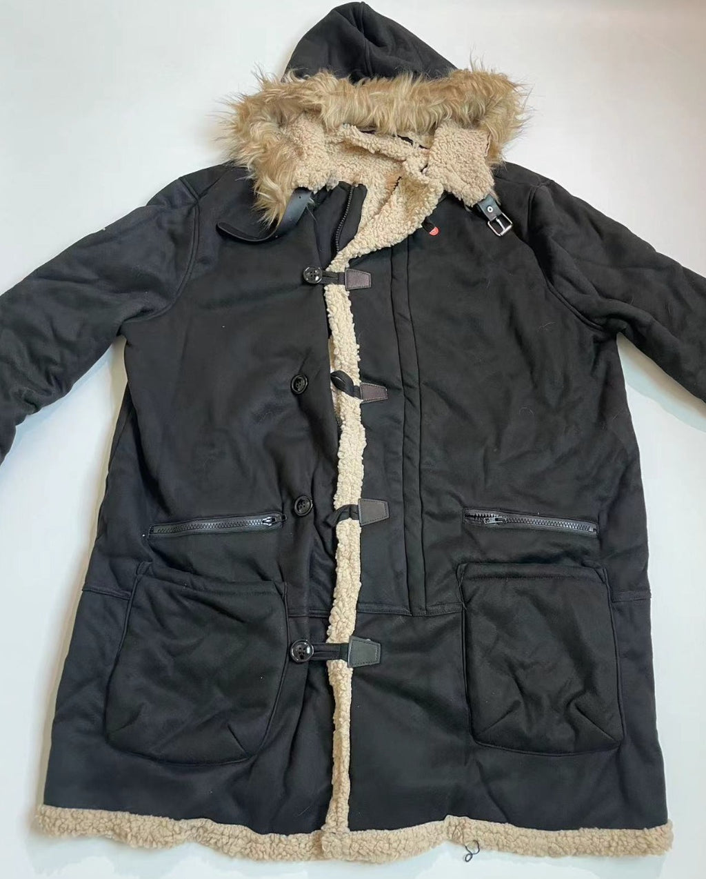 Herren Winter Lässig Warm Dick Parka Oberbekleidung Plus Size Pelzjacke Mäntel | 3258# 