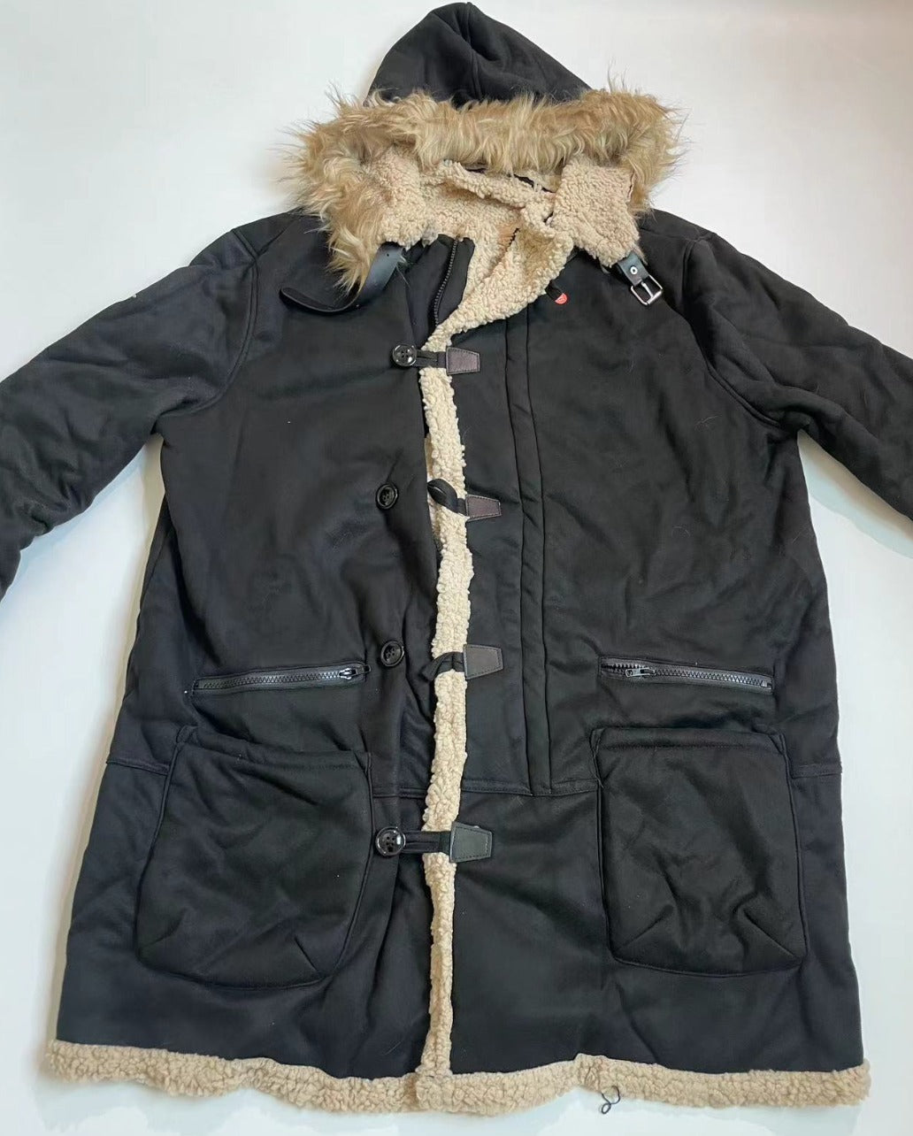 Herren Winter Lässig Warm Dick Parka Oberbekleidung Plus Size Pelzjacke Mäntel | 3258# 