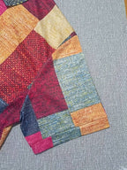 Lässiges, trendiges Herrenhemd mit Karomuster und Knopfleiste, kurzärmelig, leicht | 07019 