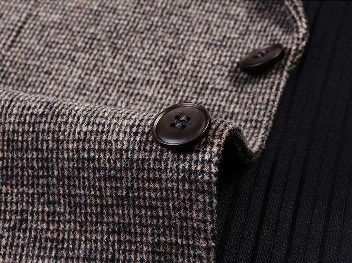 Men's Wool Blend Suit Blazer | 2025 Autumn Winter Premium Business Suit Jacket | Mid-Weight Formal Office Wear | 2513-398