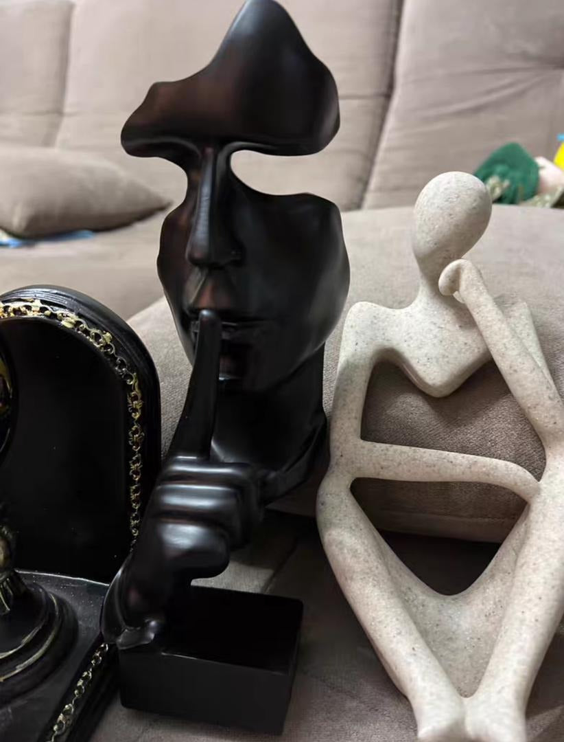 Resin Crafts Silence is Gold Elegante Büro- und Heimdekoration für Weinschränke und Schreibtische | CMSJ-W01 