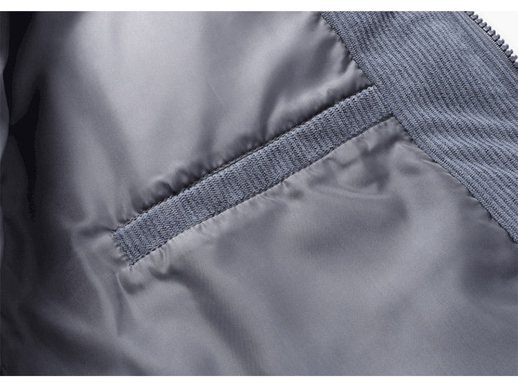 Wintermantel aus Cord, Pufferjacke, lockere, warme Bomberjacke aus Wattebaumwolle (Tasche nicht im Lieferumfang enthalten) | HP-009 