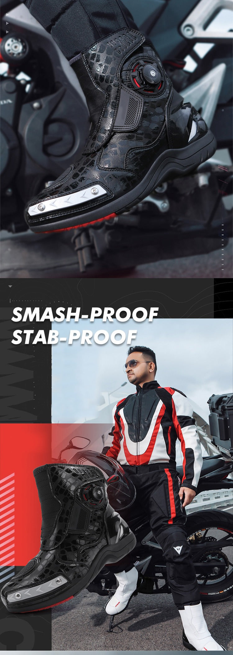 Professionelle Mountainbike-Stiefel aus schwarzem Leder | 666 