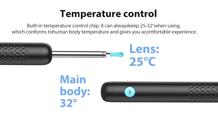 Appareil photo sans fil pour éliminer le cérumen, appareil de nettoyage visuel pour oreillettes, outil électrique pour éliminer le cérumen | R1 