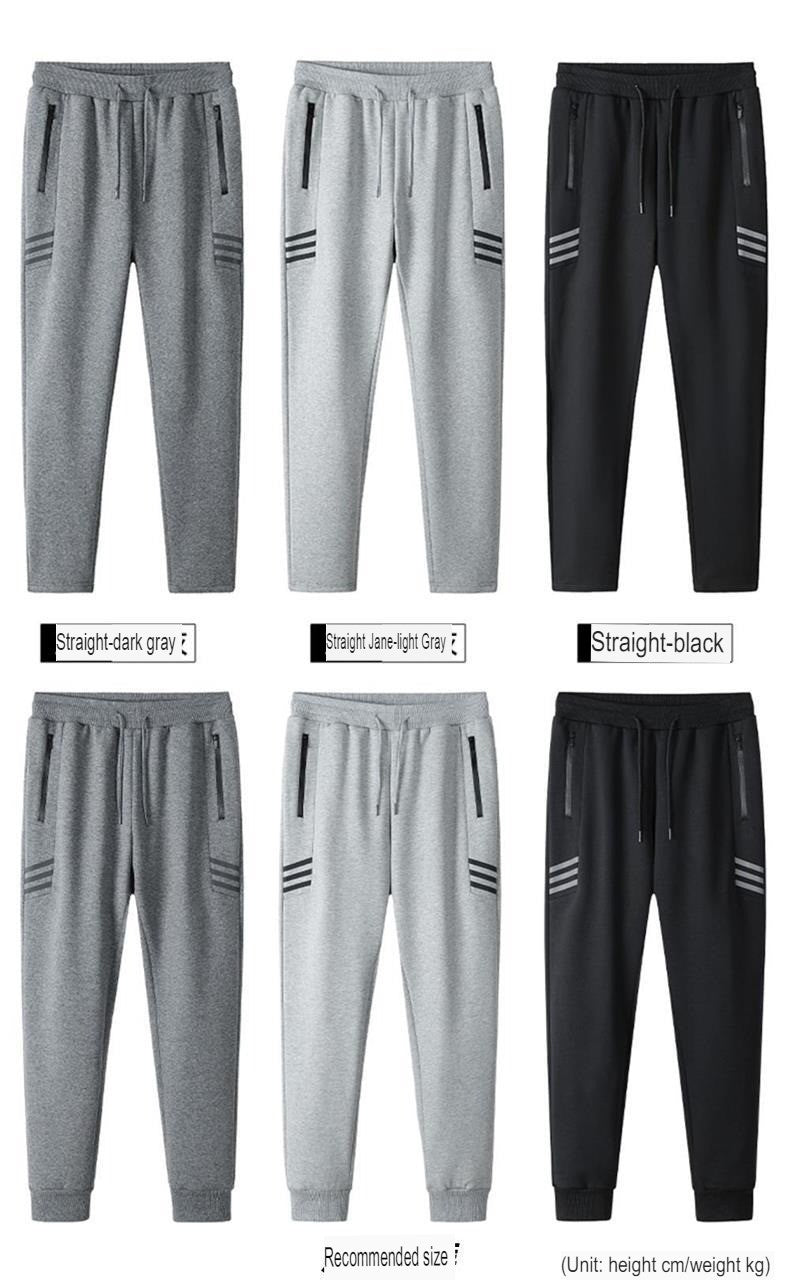 Herrenhose Locker sitzende Sporthose Große gerade Röhre Warme Jogginghose | K176 