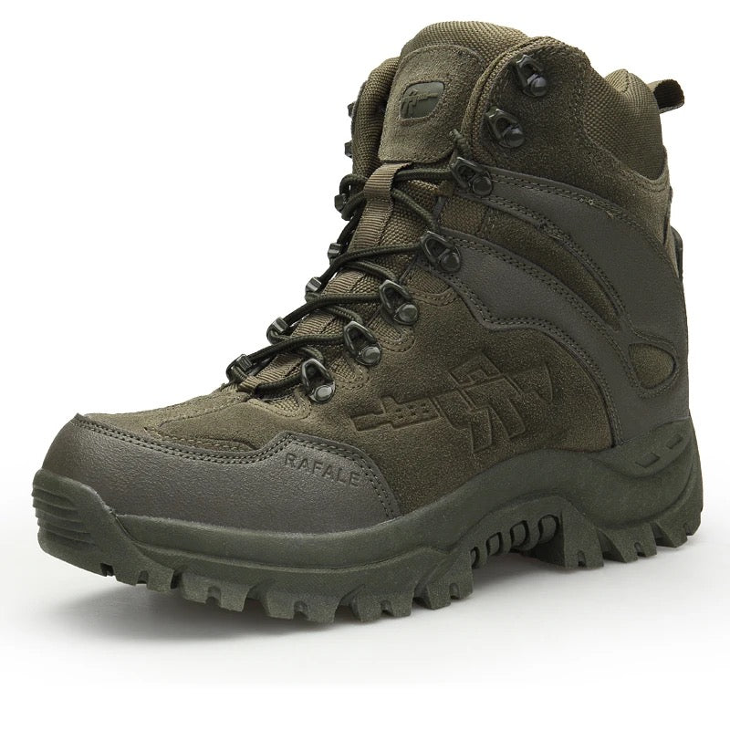 Hohe Mil-Com-Stiefel mit seitlichem Reißverschluss | Armee-Sicherheitsschuhe | A09