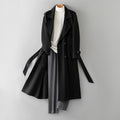 2026 New 100% Wool Double-Faced Long Coat | Men's Handcrafted Overcoat with Belt | Premium Knee-Length Winter Outerwear | 86740