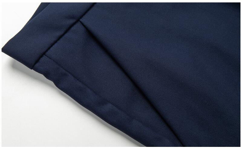 Lässiger Business-Anzug für Herren mit Stehkragen, einfarbig, einreihiger Zhongshan-Zweiteiler | 203 