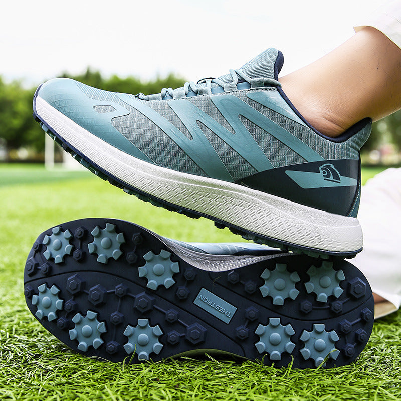 Thestron Men's Mesh Golf Shoes | Breathable Spikeless Sneakers | Lightweight Summer & Training Footwear | 916