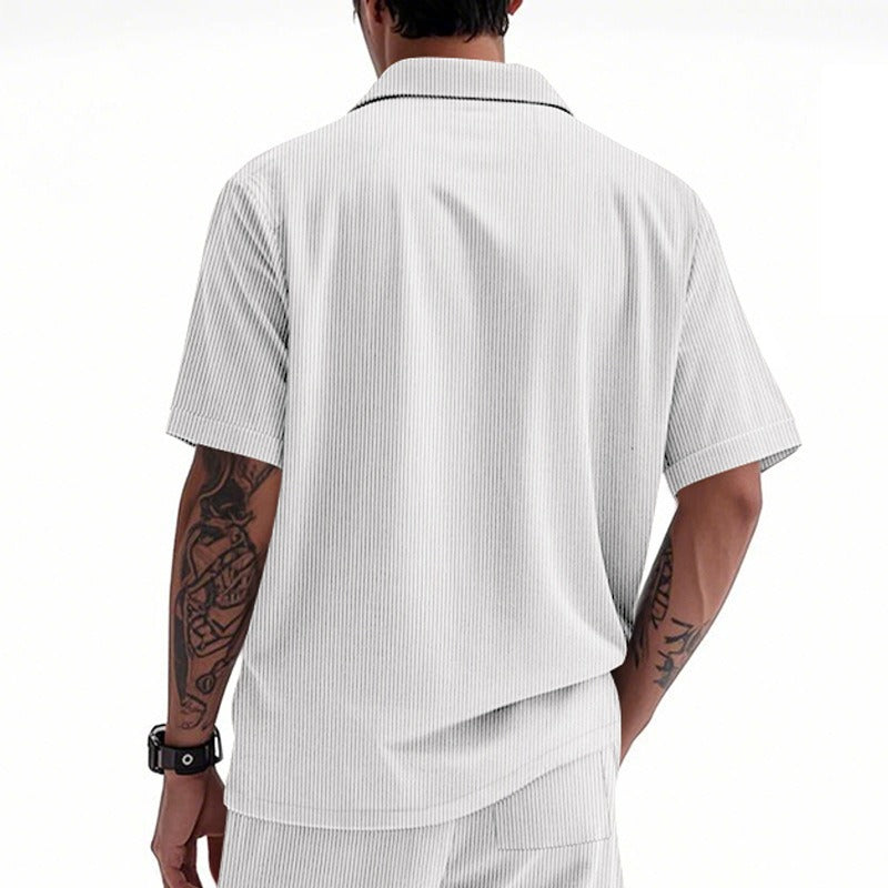 Schweres Cord-Arbeitshemd für Herren – 2025 Sommer-Freizeitoberteil mit entspannter Passform | YH-OB20